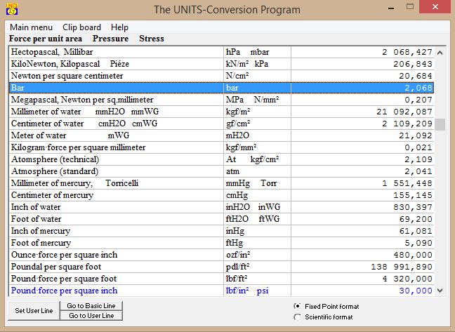 convert units program